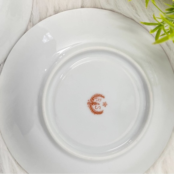 Vintage R. S. Prussia Replacement Chocolate Set Saucer Roses Pink Green Blue - Picture 6 of 6